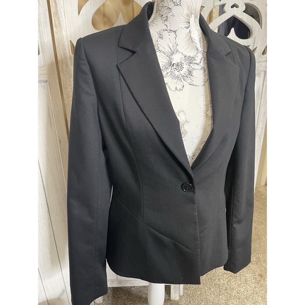 Alice + Olivia To work Blazer Classic Career Jacket Size Medium Black